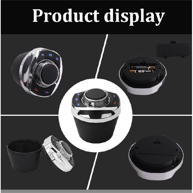 Neuer Universalbecher 8 Benutzerdefinierte Funktionen Auto Drahtlos Beleuchteter Lenkradbedienknopf Für Auto Android Wince DVD / GPS Nv Player
