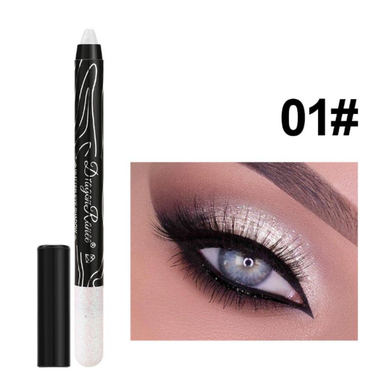 Stick Ombretto 12 Colori Glitter Trucco Occhi Facile da Applicare A Prova di Sbavature Matita Ombretto Shimmer Trucco Occhi