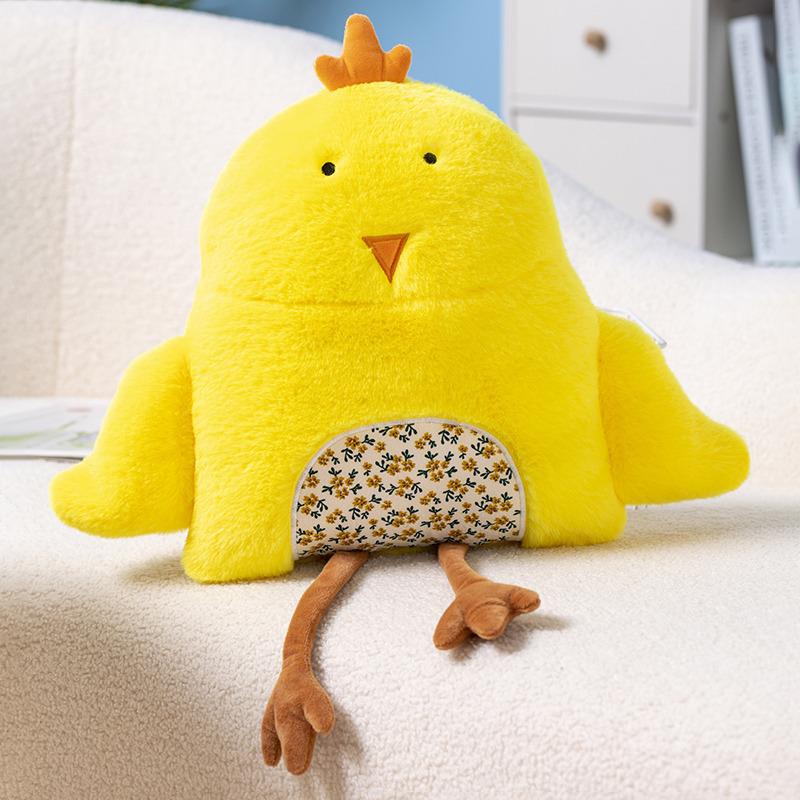 Cartoon Frog Zebra Throw Pillow Plush Toy Chick Snail Doll Children'S Room Decoration Girl Soothing Doll