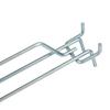 Double Hanger with Arm for EURO Mega-M Perforated Price Tag L-20cm Fi4 Zinc N