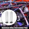 2pcs Auto Car OD 1.5" Length 6" Aluminum Alloy Intercooler Pipe Tube Straight