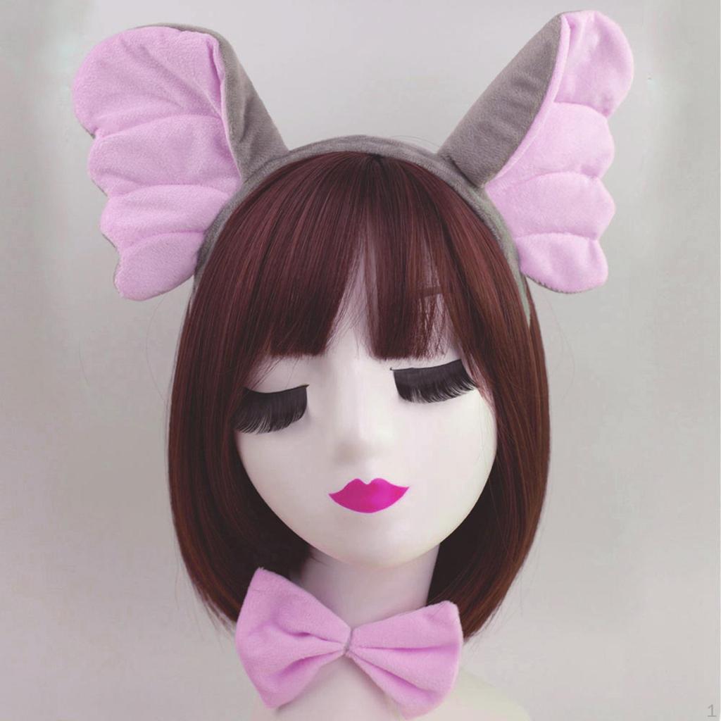 Elefanten-Kostüm-Set, Cosplay-Requisiten, Halloween, Ohren, Schwanz, Kopfbedeckung für Bühnenauftritte