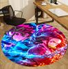 Demon Slayer Pattern Round Rug, Indoor/Outdoor Mat, for Picnic, Gameroom, Bedroom, Office, Living Room, Home Decor Carpet, Birthday Gift