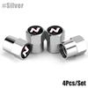 4Pcs/Set Car Wheel Tire Valve Caps Metal Stem Cover For Hyundai N Line i10 i20 i30 Sonata Tucson WNSH3 Azera Elantra Veloster Kona