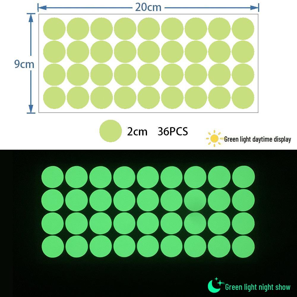 392 Glow-in-the-Dark Kids' Room DIY Wall Stickers - Self-Adhesive Luminous Dots for Decorative Switches