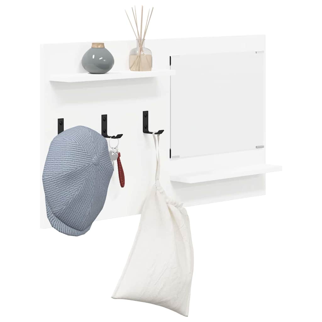 Wall Mounted Nightstand White 90 X 10 X 50 Cm Engineered Wood