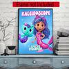 Cartoon Cute Gabbys Style 5D Diamond Painting Round Diamond Rhinestones Mosaic Diamond Embroidery Wall Paintings Rhinestones Gift Frameless