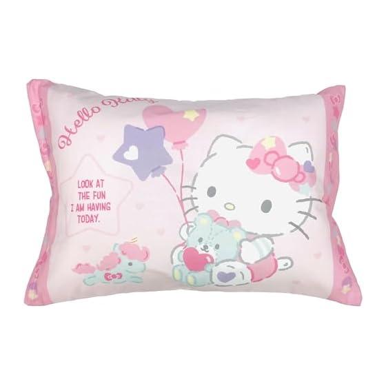 MORIPiLO Детская подушка Детская подушка Sanrio Hello Kitty [Гипоаллергенная наволочка 100% Хлопок] Детская подушка Наволочка Хлопок