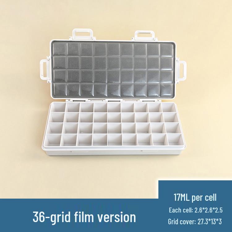 Flip-Top Gouache Acrylic Paint Box with Palette & Storage