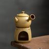 Japanese Style Coarse Pottery Tea-Boiling Stove Alcohol Stove Warm Tea Teapot Warmer Antique Tea Ceremony Kung Fu Tea Set