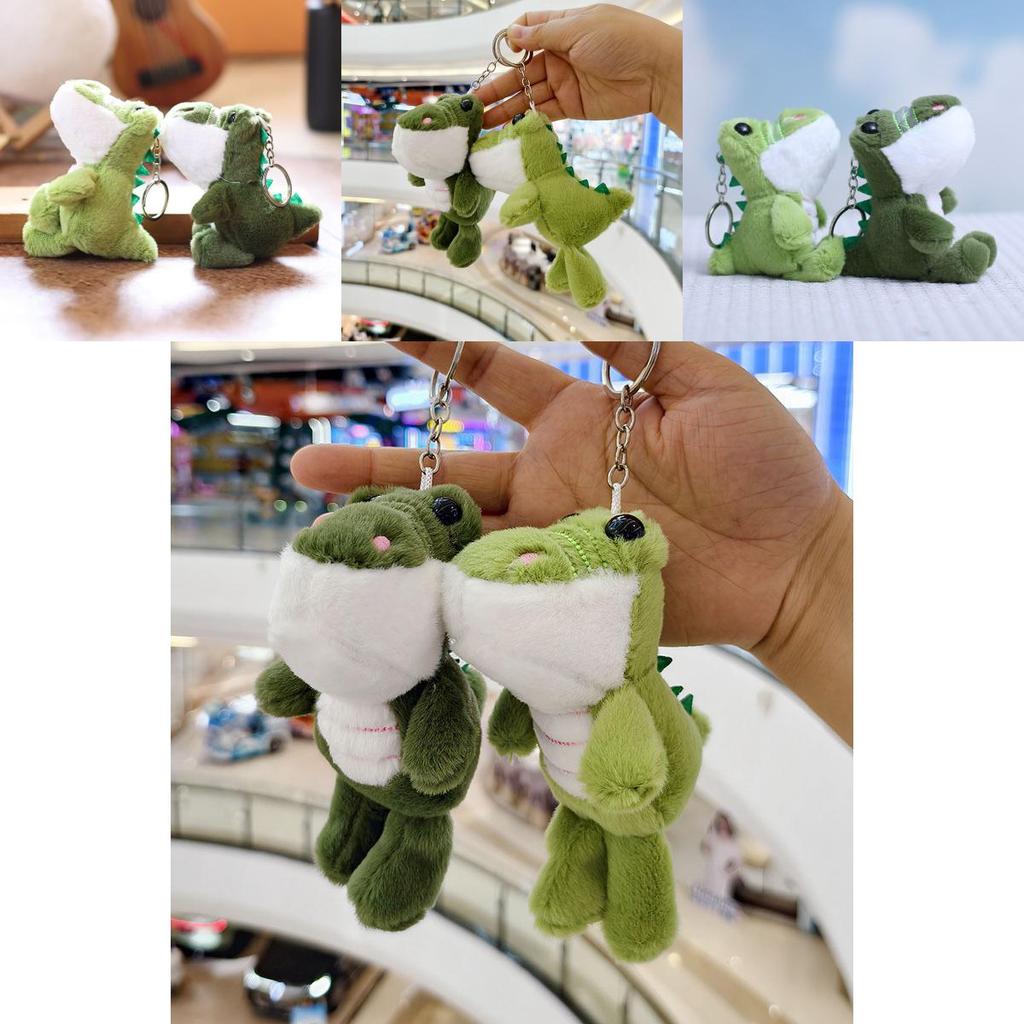 Cute Animal Plush Crocodile Doll With Pp Cotton Filling For Bag Decoration