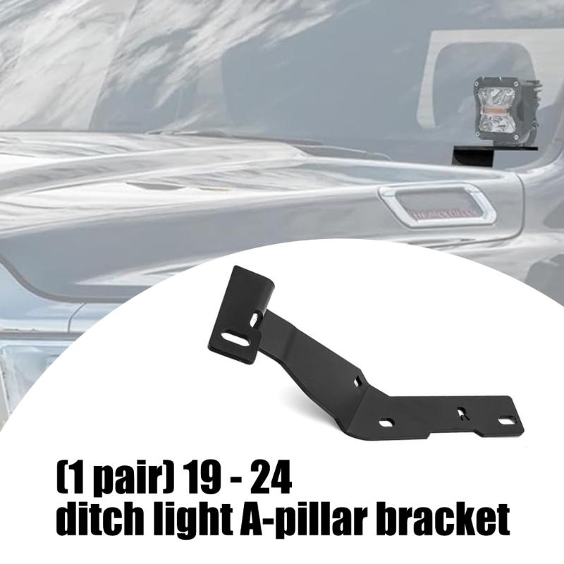 Long Lasting Reinforced Frame Tool Free Quick Mount Engine Cover Light Holders Hood Hinge Ditch Bracket For 2500 3500