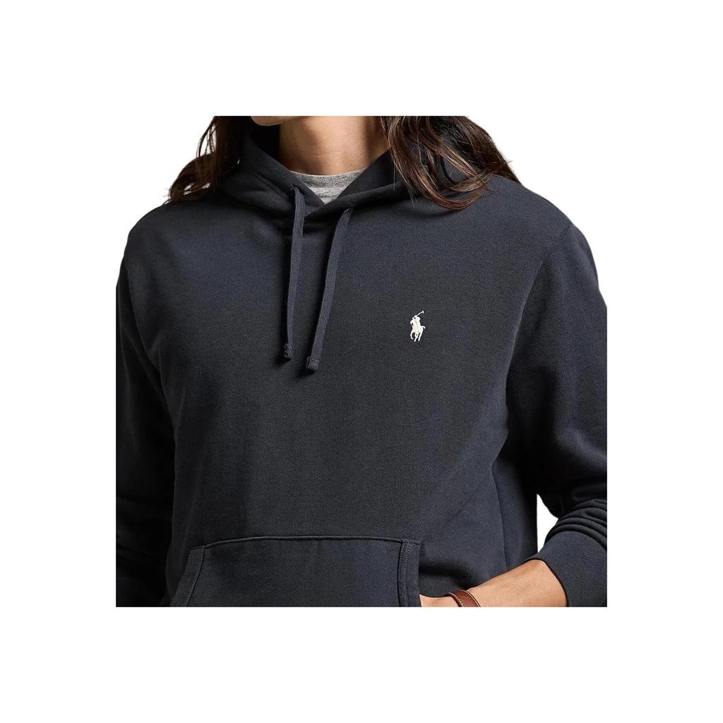 Polo Ralph Lauren Logo Embroidered Pullover Hoodie Long Sleeve Men hoodies Black MNPOKNI16823980-001