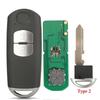 jingyuqin 2/3 Buttons Smart Key Fob 433Mhz ID49 For MAZDA CX-3 Axela CX-5 Atenza Model SKE13E-01 SKE13E-02 Car Remote Control