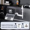 Dual Screen Laptop & Monitor Arm with Height Adjustability