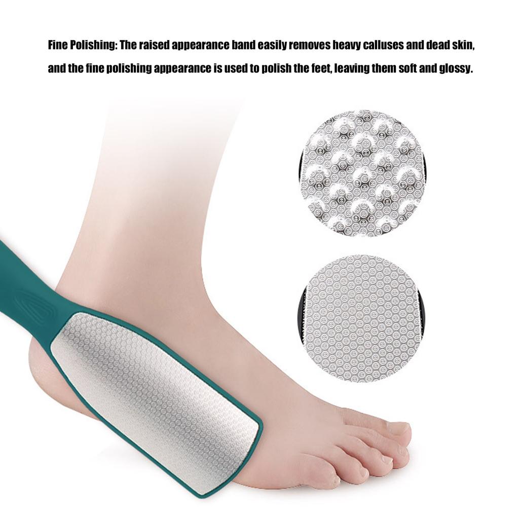 Foot File Double Sided Frosted Remove Calluses Dead Skin Cuticle Recyclable Professional Foot Grater for Dry Wet Feet