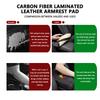 For Abarth Car Armrest Pad Carbon Fiber Leather Car Center Console Cover FR FIAT 500 Doblo Tipo Panda Ducato Punto Stilo