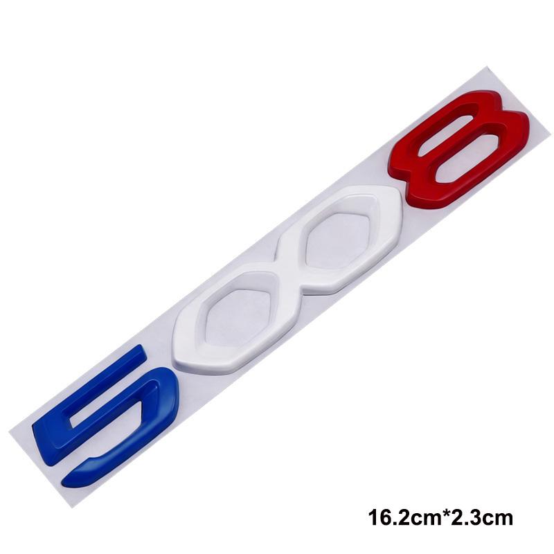 VZQR9 3D Metal Car Trunk Decoration Sticker For Peugeot 2008 3008 5008 Retrofit Upgrade Accessory