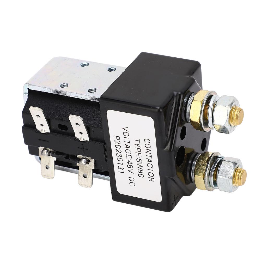Contactor Relay Metal Alloy High Performance Starter Solenoid Relay Replacement for E‑Z‑GO 100A 48V