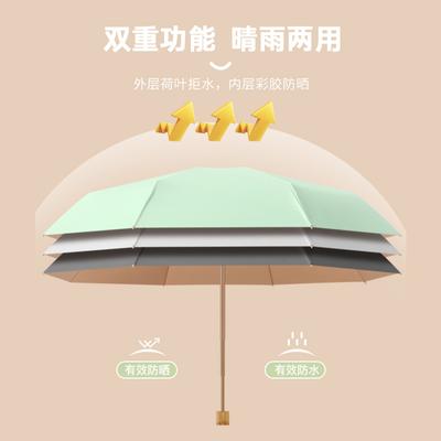 50% Off 8 Bone Color Glue Solid Wood Handle Simple 30% Off Men's and Women's Umbrellas Small Fresh Plus Umbrellas