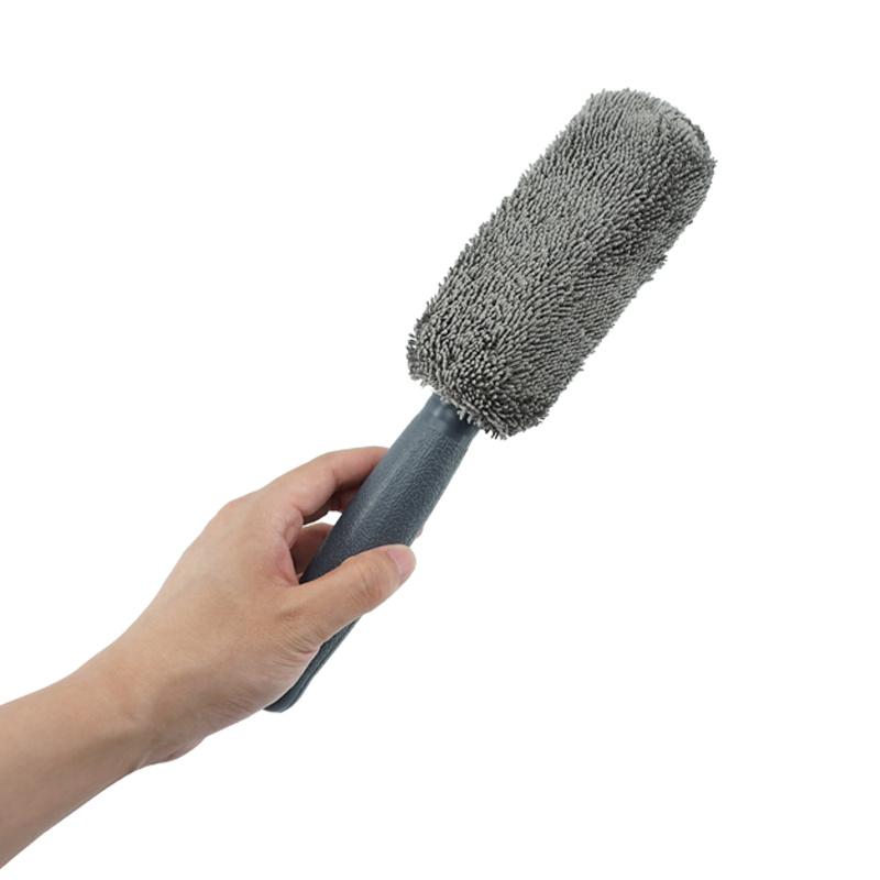 Portable Car Wash Brush with Ergonomic Rim Cleaning Tool for Efficient Auto Detailing Wheel Care Accessory Car Wash Equipment