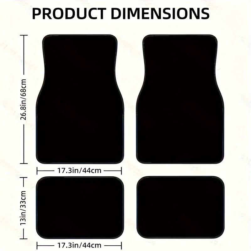 4 szt. Fajne dywaniki samochodowe z nadrukiem wilka, dywaniki przednie i tylne, akcesoria do dekoracji wnętrza