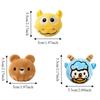 Bite Resistant Plush Dog Toy Ball Soft Squeaky Dog Toy Cute Dog Training Toy Ball  Fetch Play