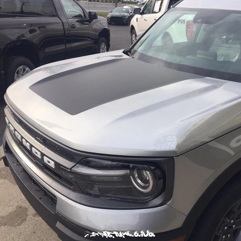Bronco Sport Mustang Car Hood Decals - Sports Version