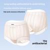Big Size Female Summer New Ultra Thin Ice Silk Pure Cotton with Long Crotch 10A Antibacterial High Waist Triangle Briefs