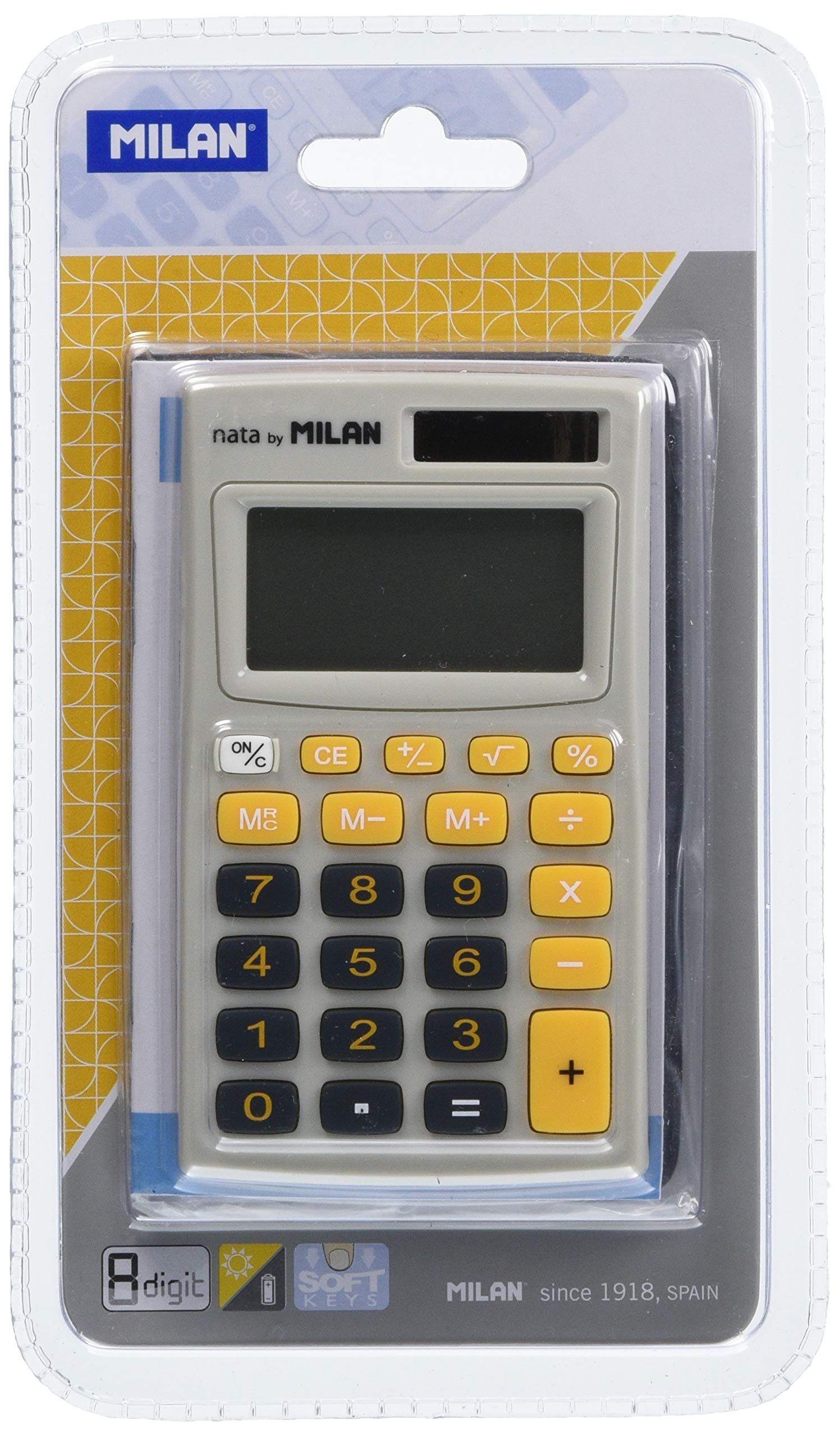 

MILAN Pocket Orange 8-Digit Calculator, 150208OBL, помаранчевий