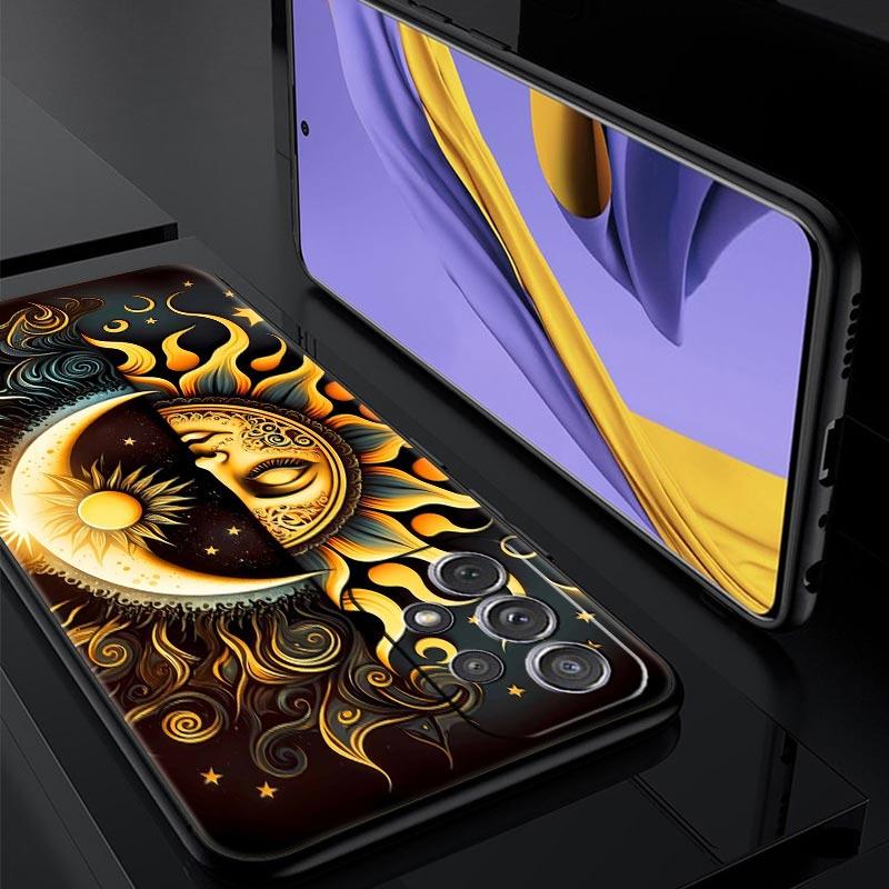 Moon Sun Phone Case For Samsung Galaxy A17 A07 A55 A35 A25 A15 A05s A33 5G A31 A23 A21s A13 A41 A73 A53 A51 A71 A03s S10 Cover
