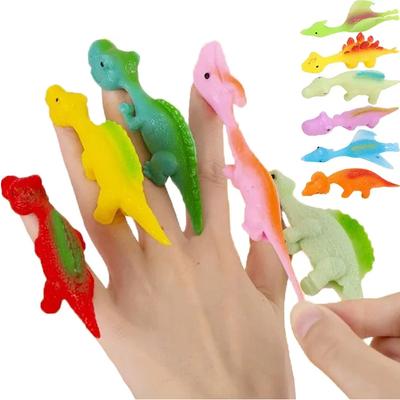 5PCS Funny Slings Dinosaur Finger Toys Kids Cool Gadgets Juguetes Divertidos Y Graciosos Kinder Spielzeuge Niños Regalos