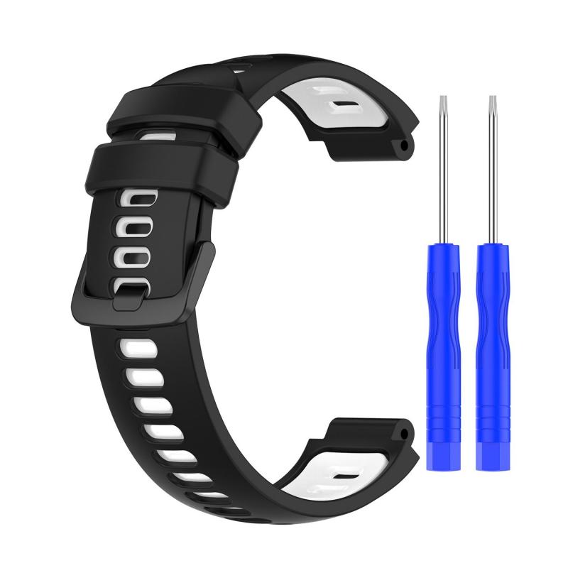 Silicone Strap For Garmin Forerunner 220/230/235/620/630 Strap Approach S20 S5 S6 Two-color Silicone Wristband