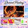 Tanjiro Kamado 5D DIY Diamond Painting Custom Name Text, Full Drill Rhinestone Mosaic Art Home Gift