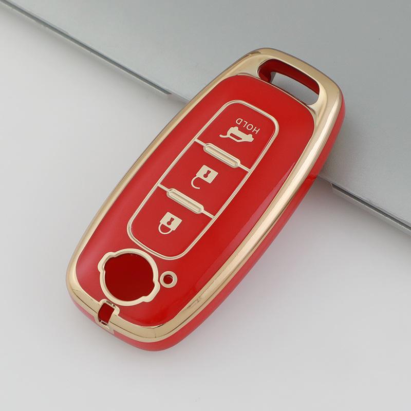 Applicable To Nissan Nissan Teana Arrow Gold Edge Car Key Cover All-inclusive Protective Case Buckle