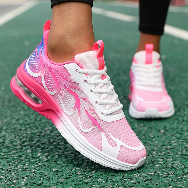 Vulcanize Shoes Women Anti-slip Outdoor Lightweight Breathable Comfortable Running Shoes Women Lace-up Casual Sports Shoes Women