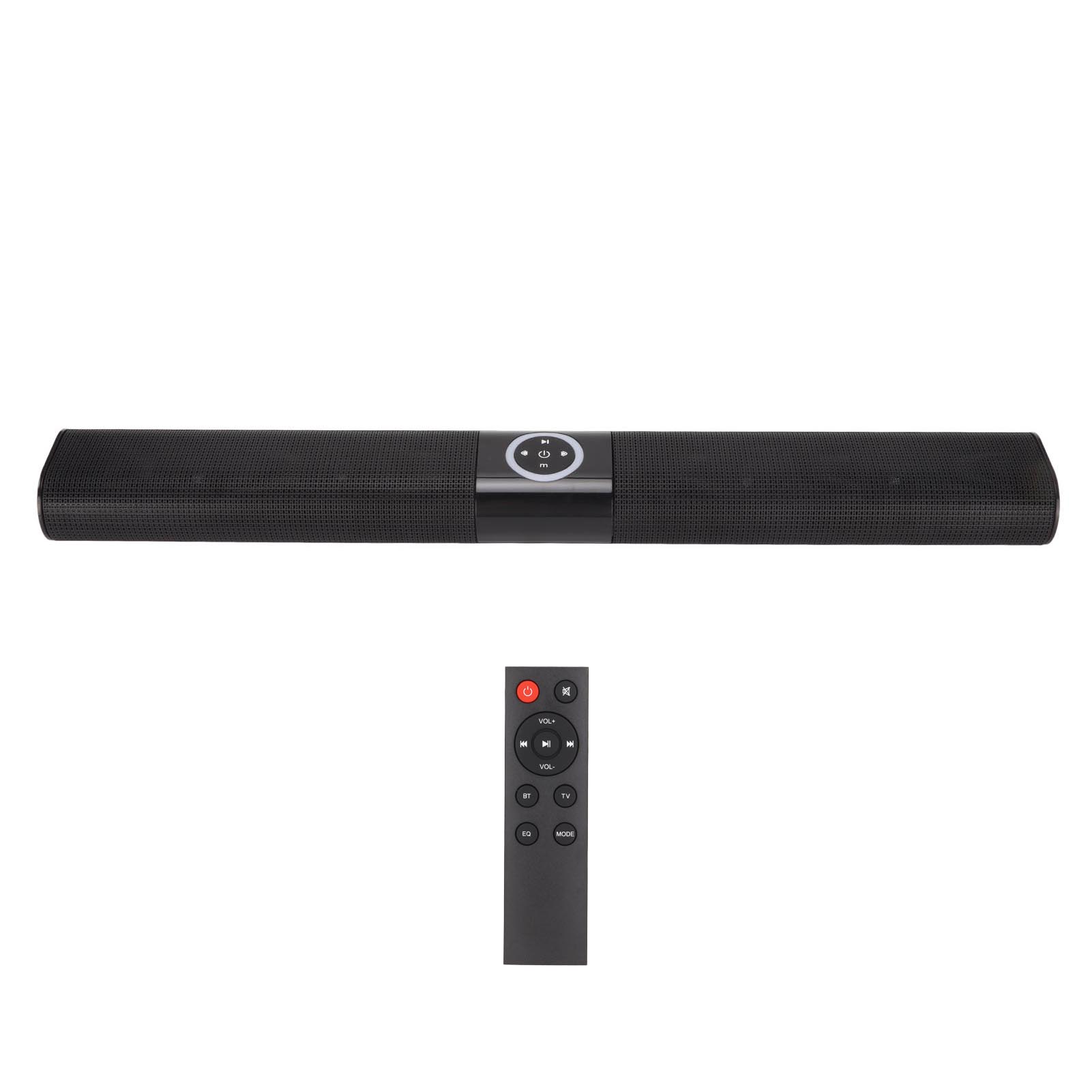 

TV Bluetooth Speaker Stereo RGB Colorful Light Wireless Long Speaker with Remote Control for PC Cellphone Game Consoles