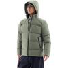 Anta Comfortable Casual Hooded Simple Zipper Down Jacket Men Outerwear Jinglin-Green 952447905-2