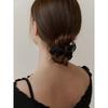 Romatic Mesh Lace Scurnch-Black