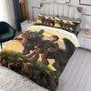 3D Train Dragon Duvet Cover Pillowcase Bedding Set Cartoon Adult Boy Girl Bedroom Decoration Children Gift for Single Double Bed