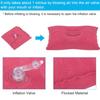 Inflatable Pillow Leak-proof Ultralight Portable Travel Flocked Surface Sleeping Cushion Outdoor Camping Hiking Beach Rectangle Air Pillow