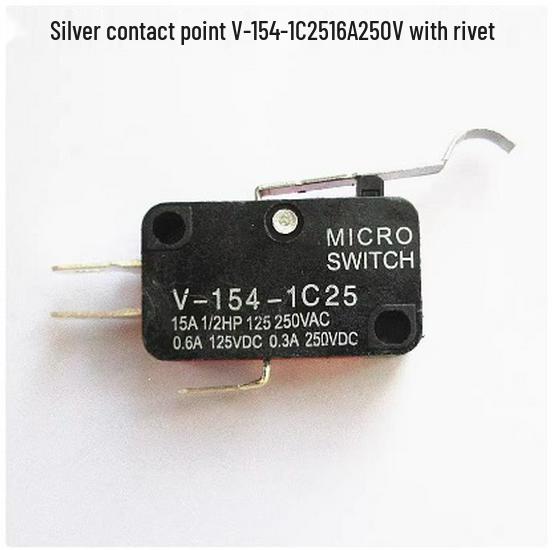 Silver Contact 15A Micro Switch with Stroke Options V-15, 151-156-1C25