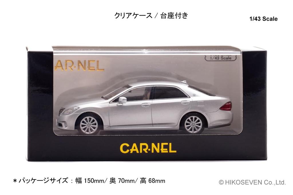 Hiko Seven Toyota Crown Royal Saloon G 2010 Silver Metallic Finished Model CN431009 (RAI'S) 1/43 (GRS202)