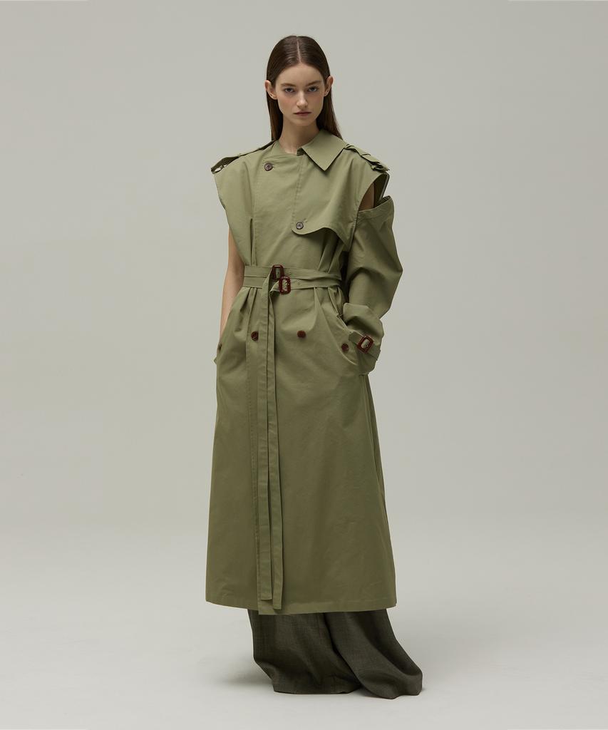 MMAM Off-Sleeve Origami Trench Coat