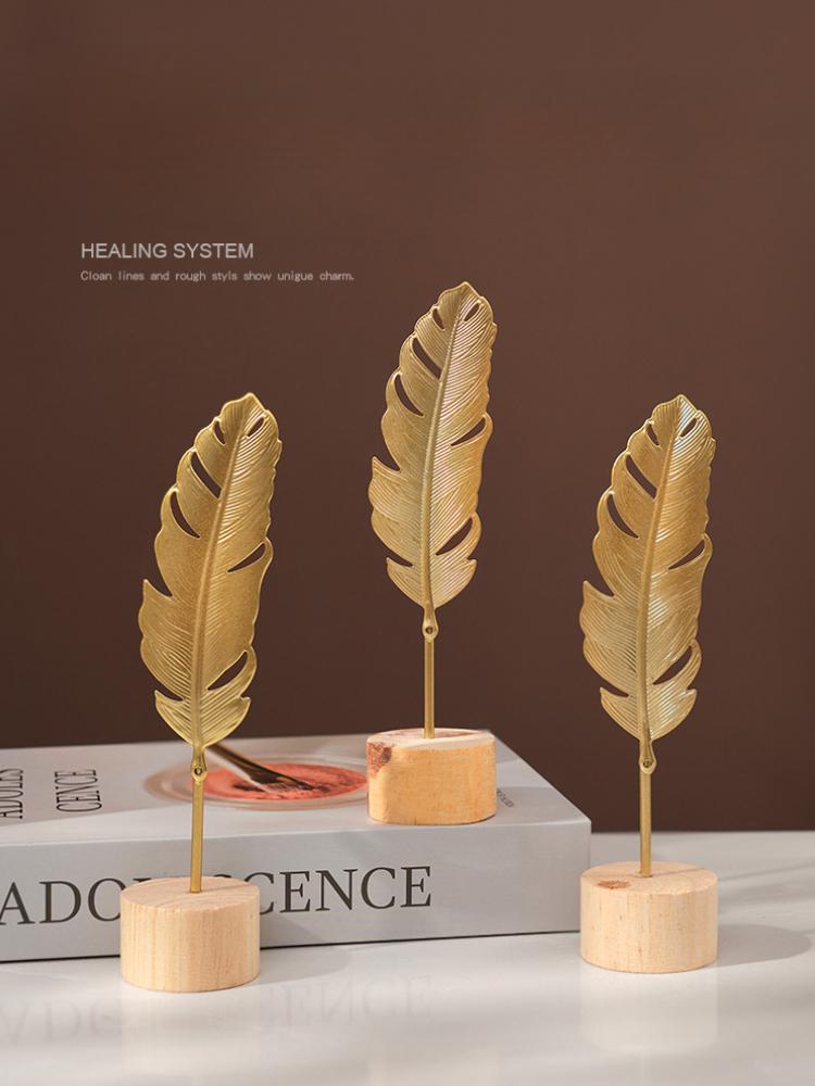 Light Luxury Style Metal Crafts Creative Home Living Room Foyer Wine Cabinet Decoration Iron Versatile Ornaments