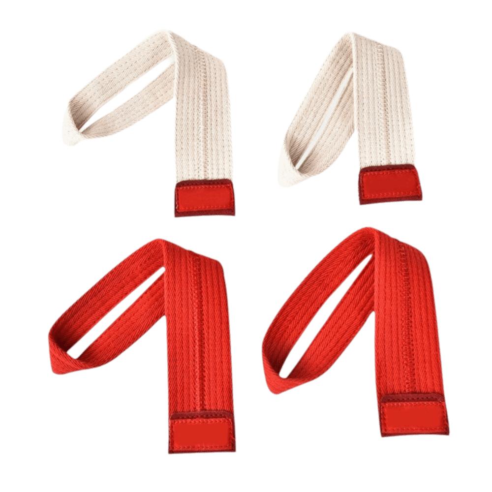 2PCS Reinforced Stitching Lifting Straps Cotton Wrist Wraps  Rowing Workouts