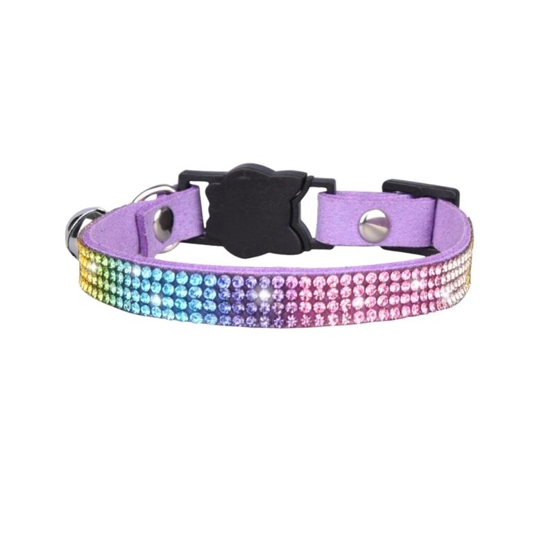 Sparkling Cat Collar Breakaway Kitten Collar With Bell Rhinestone Cat Collar Blings Cat Collar With Bell Pet Collar S