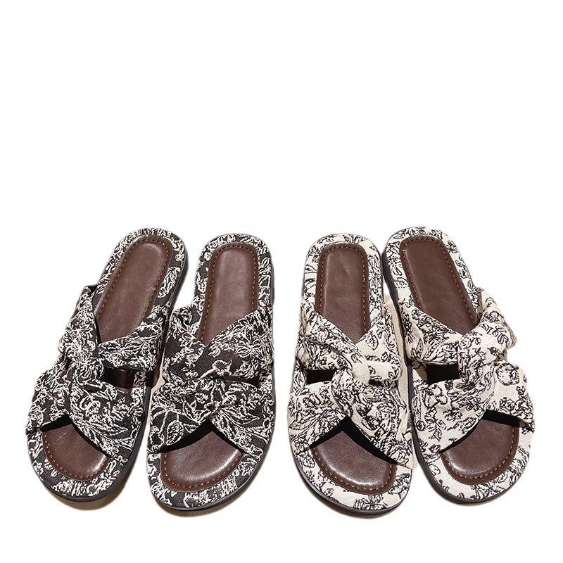 Sandals with skirts, fairy fairy style flat Roman shoes, new high-end sandals in summer