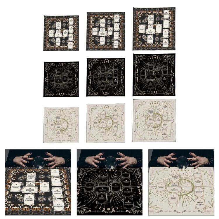 Reading Card Astrologys Tablecloth Altars Cloth Square Divinations Cards Table Cloth Witchcrafts Deck Cloth Enduring