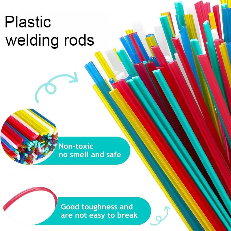 25/50PCS Plastic Welding Rods ABS/PP/PVC/PE Welding Sticks 5x2mm for Plastic Welder Guns Bumper Repair Welding Supplies